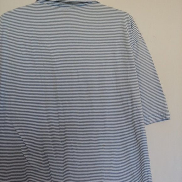 Johnnie O striped mens blue and white short sleeve teeshirt XL - Picture 10 of 13